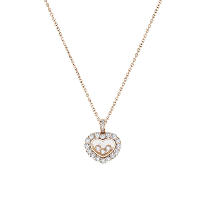 Chopard Jewelry - Happy Diamonds Icons Joaillerie Ethical Rose Gold Diamonds Pendant | Manfredi Jewels