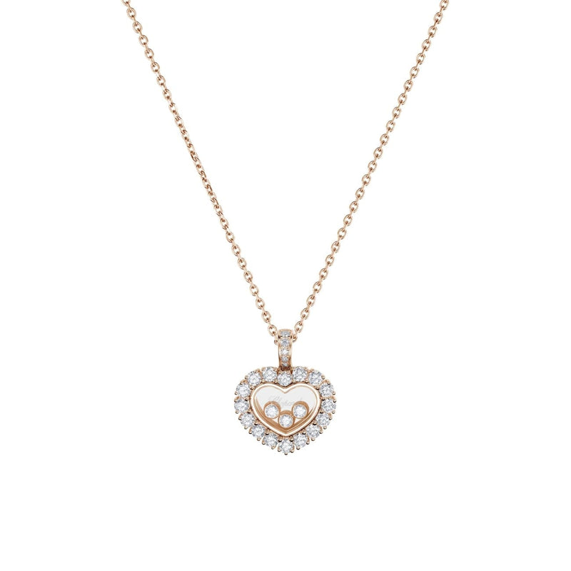 Chopard Jewelry - Happy Diamonds Icons Joaillerie Ethical Rose Gold Pendant | Manfredi Jewels