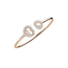 Chopard Jewelry - Happy Diamonds Icons Joalillerie Ethical Rose Gold Diamond Bangle Bracelet | Manfredi Jewels