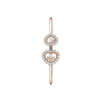 Chopard Jewelry - Happy Diamonds Icons Joalillerie Ethical Rose Gold Diamond Bangle Bracelet | Manfredi Jewels