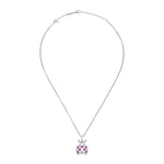 Chopard Jewelry - Happy Diamonds Ladybird Ethical White Gold Diamond and Ruby Pendant Necklace | Manfredi Jewels