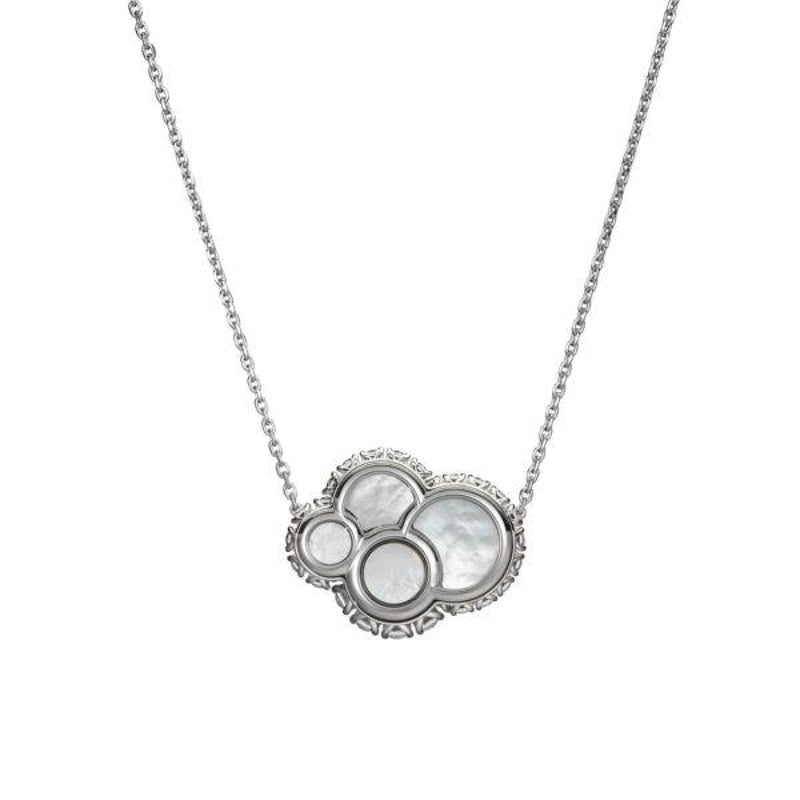 Chopard Jewelry - Happy Dreams Ethical White Gold Diamonds Mother Of Pearl Necklace | Manfredi Jewels