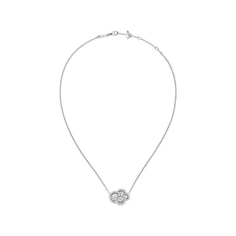 Chopard Jewelry - Happy Dreams Ethical White Gold Diamonds Mother Of Pearl Necklace | Manfredi Jewels