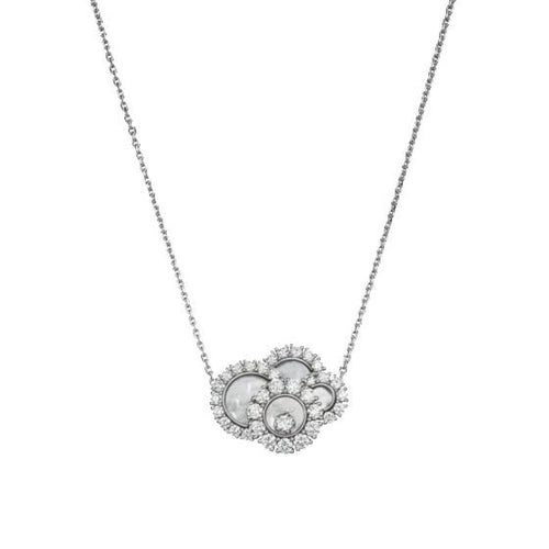 Chopard Jewelry - Happy Dreams Ethical White Gold Diamonds Mother Of Pearl Necklace | Manfredi Jewels