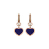 Chopard Jewelry - Happy Hearts Ethical Rose Gold Diamond Blue Earrings | Manfredi Jewels