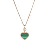 Chopard Jewelry - Happy Hearts Ethical Rose Gold Diamond Malachite Pendant Necklace | Manfredi Jewels