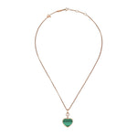 Chopard Jewelry - Happy Hearts Ethical Rose Gold Diamond Malachite Pendant Necklace | Manfredi Jewels