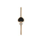 Chopard Jewelry - Happy Hearts Ethical Rose Gold Diamond Onyx Bangle Bracelet | Manfredi Jewels