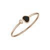 Chopard Jewelry - Happy Hearts Ethical Rose Gold Diamond Onyx Bangle Bracelet | Manfredi Jewels