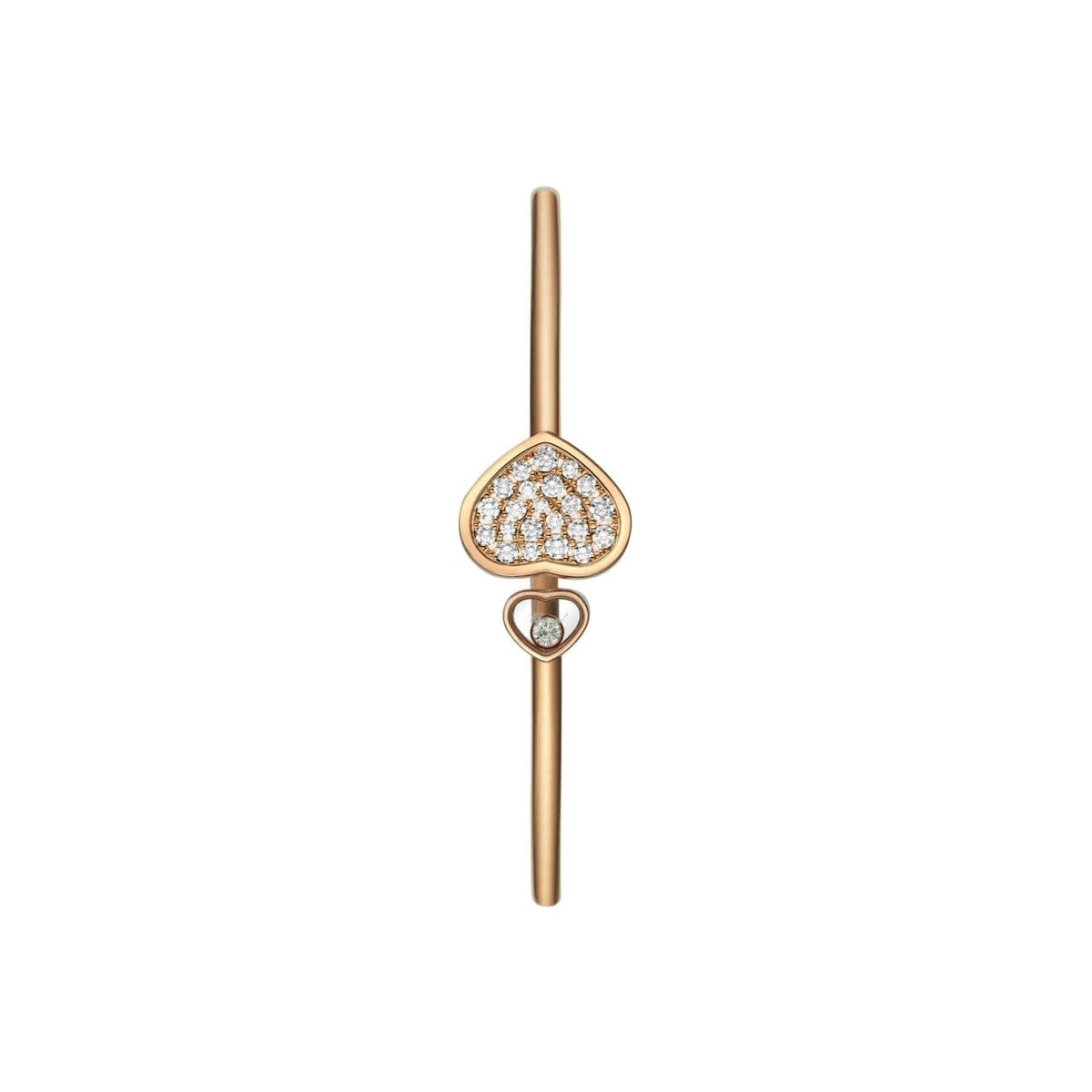 Chopard Jewelry - Happy Hearts Ethical Rose Gold & Diamonds Bangle Bracelet | Manfredi Jewels