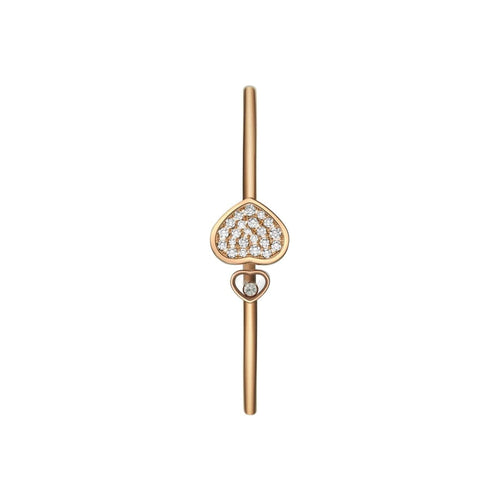 Chopard Jewelry - Happy Hearts Ethical Rose Gold & Diamonds Bangle Bracelet | Manfredi Jewels