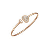 Chopard Jewelry - Happy Hearts Ethical Rose Gold & Diamonds Bangle Bracelet | Manfredi Jewels