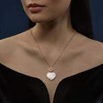 Chopard Jewelry - Happy Hearts Ethical Rose Gold Diamonds Mother - Of - Pearl Pendant Necklace | Manfredi Jewels