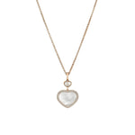 Chopard Jewelry - Happy Hearts Ethical Rose Gold Diamonds Mother - Of - Pearl Pendant Necklace | Manfredi Jewels