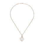 Chopard Jewelry - Happy Hearts Ethical Rose Gold Diamonds Mother - Of - Pearl Pendant Necklace | Manfredi Jewels