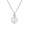 Chopard Jewelry - Happy Hearts Ethical Rose Gold Diamonds Mother - Of - Pearl Pendant Necklace | Manfredi Jewels