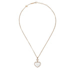 Chopard Jewelry - Happy Hearts Ethical Rose Gold Diamonds Mother - Of - Pearl Pendant Necklace | Manfredi Jewels
