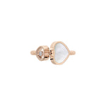 Chopard Jewelry - Happy Hearts Ethical Rose Gold Mother of Pearl & Diamond Ring | Manfredi Jewels