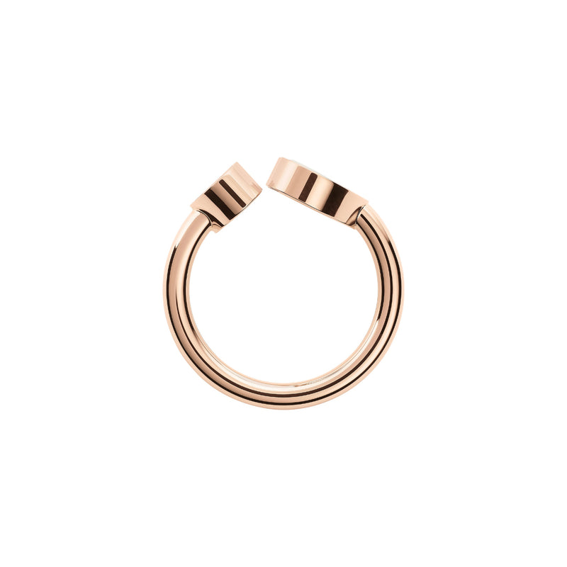 Chopard Jewelry - Happy Hearts Ethical Rose Gold Mother of Pearl & Diamond Ring | Manfredi Jewels