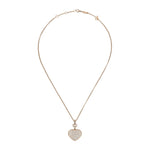 Chopard Jewelry - Happy Hearts Ethical Rose Gold Pavé Diamonds Pendant Necklace | Manfredi Jewels