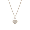 Chopard Jewelry - Happy Hearts Ethical Rose Gold Pavé Diamonds Pendant Necklace | Manfredi Jewels
