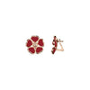 Chopard Jewelry - Happy Hearts Flowers Ethical Rose Gold Carnelian Diamonds Earrings | Manfredi Jewels