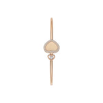 Chopard Jewelry - Happy Hearts Golden Ethical Rose Gold Diamonds Bangle Bracelet Size S | Manfredi Jewels