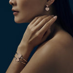 Chopard Jewelry - Happy Hearts Golden Ethical Rose Gold Diamonds Bangle Bracelet Size S | Manfredi Jewels