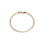 Chopard Jewelry - Happy Hearts Golden Ethical Rose Gold Diamonds Bangle Bracelet Size S | Manfredi Jewels