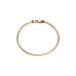 Chopard Jewelry - Happy Hearts Golden Ethical Rose Gold Diamonds Bangle Bracelet | Manfredi Jewels