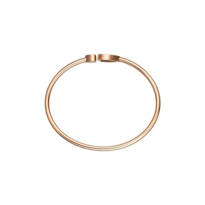 Chopard Jewelry - Happy Hearts Golden Ethical Rose Gold Diamonds Bangle Bracelet Size S | Manfredi Jewels