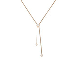 Chopard Jewelry - Happy Hearts Icons Ethical 18K Rose Gold Diamond & Mother-of-Pearl Tie Necklace | Manfredi Jewels