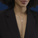 Chopard Jewelry - Happy Hearts Icons Ethical 18K Rose Gold Diamond & Mother-of-Pearl Tie Necklace | Manfredi Jewels