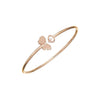 Chopard Jewelry - Happy Hearts Wings Ethical Rose Gold Diamond Bangle Bracelet | Manfredi Jewels