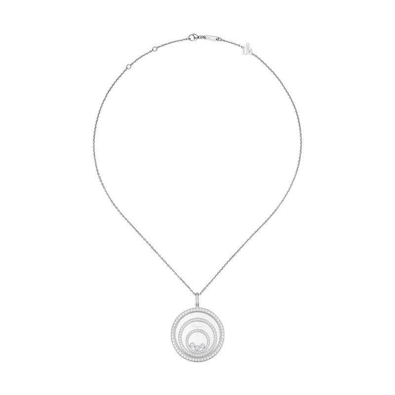 Chopard Jewelry - Happy Spirit Ethical 18K White Gold Diamond Necklace | Manfredi Jewels