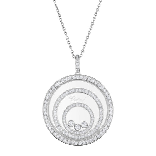 Chopard Jewelry - Happy Spirit Ethical 18K White Gold Diamond Necklace | Manfredi Jewels