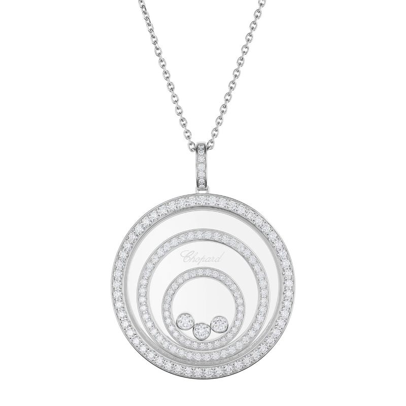 Chopard Jewelry - Happy Spirit Ethical 18K White Gold Diamond Necklace | Manfredi Jewels