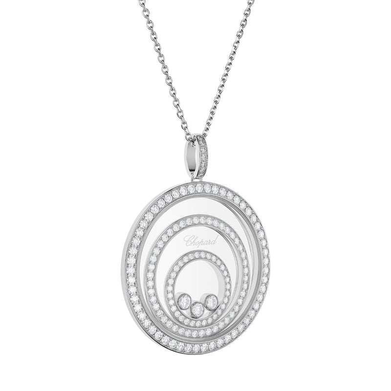 Chopard Jewelry - Happy Spirit Ethical 18K White Gold Diamond Necklace | Manfredi Jewels