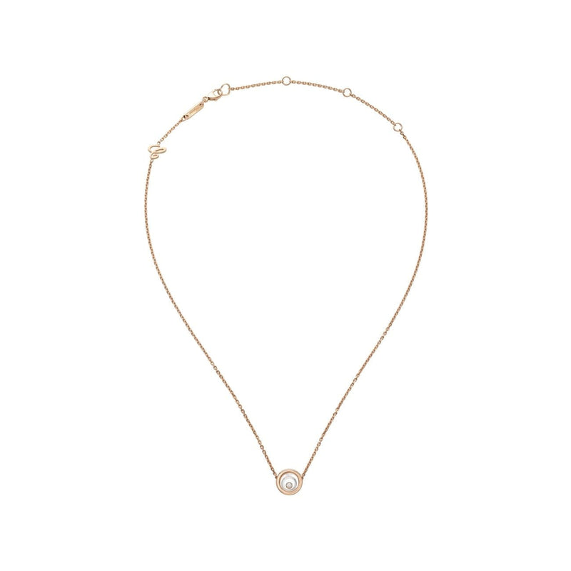 Chopard Jewelry - Happy Spirit Ethical Rose & White Gold Diamond Necklace | Manfredi Jewels