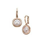 Chopard Jewelry - Happy Spirit Ethical Rose & White Gold Diamonds Earrings | Manfredi Jewels