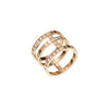 Chopard Jewelry - Ice Cube Ethical Rose Gold Diamond Ring | Manfredi Jewels