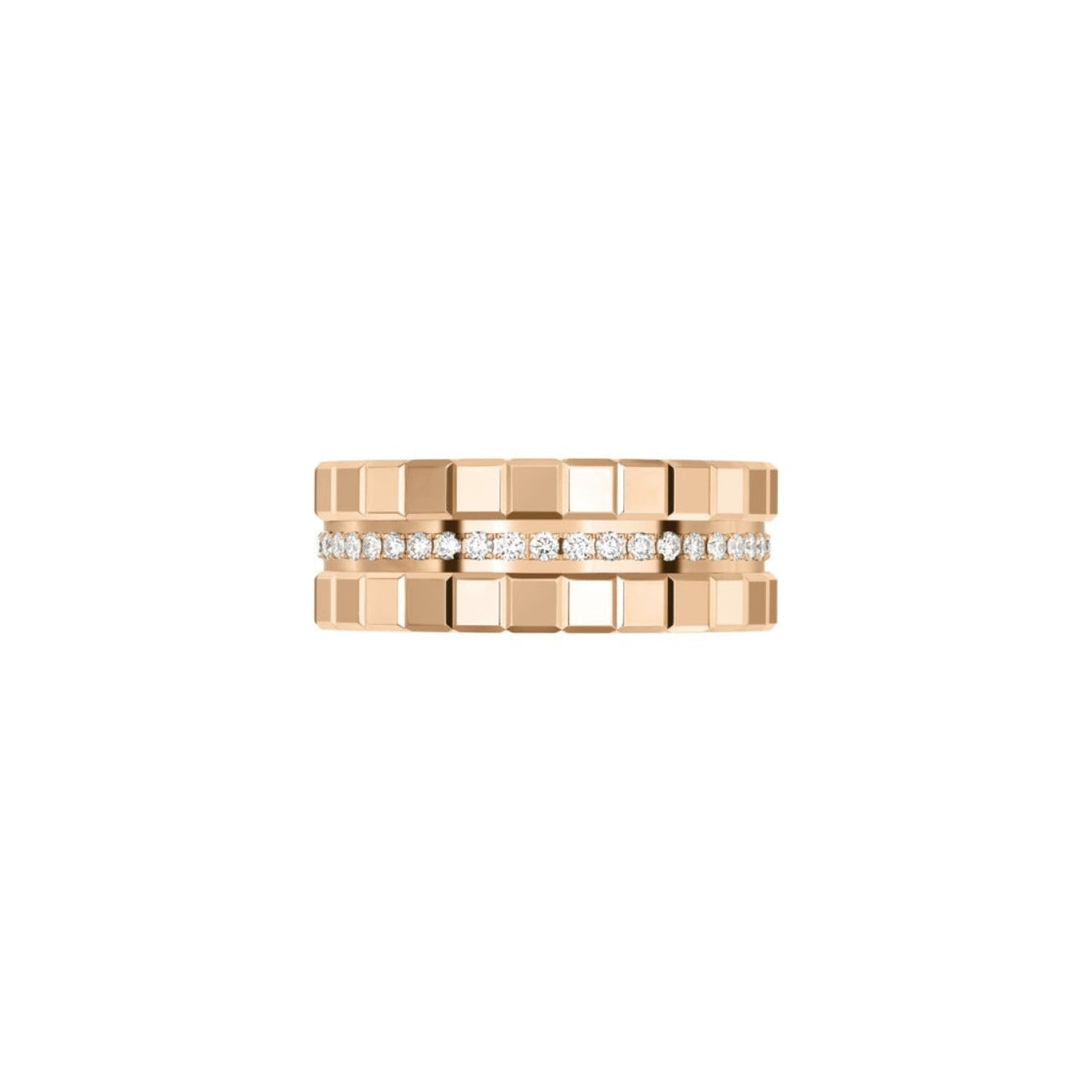 Chopard Jewelry - Ice Cube Ethical Rose Gold Diamond Ring | Manfredi Jewels