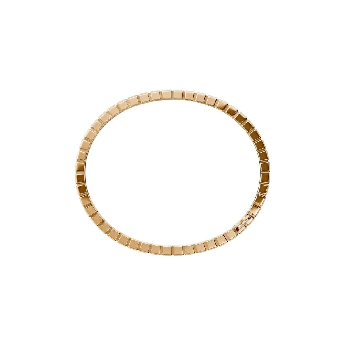 Chopard Jewelry - Ice Cube Ethical Rose Gold Half-Set Diamonds Bangle | Manfredi Jewels