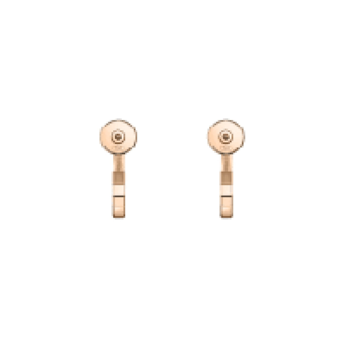 Chopard Jewelry - Ice Cube Ethical Rose Gold Hoop Mini Earrings | Manfredi Jewels