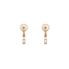 Chopard Jewelry - Ice Cube Ethical Rose Gold Hoop Mini Earrings | Manfredi Jewels