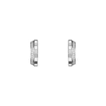 Chopard Jewelry - Ice Cube Ethical White Gold Hoop Earrings | Manfredi Jewels