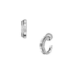 Chopard Jewelry - Ice Cube Ethical White Gold Hoop Earrings | Manfredi Jewels
