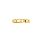 Chopard Jewelry - Ice Cube Ethical Yellow Gold Diamond Accent Ring | Manfredi Jewels