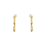 Chopard Jewelry - Ice Cube Ethical Yellow Gold Hoop Earrings | Manfredi Jewels