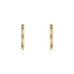 Chopard Jewelry - Ice Cube Ethical Yellow Gold Hoop Earrings | Manfredi Jewels